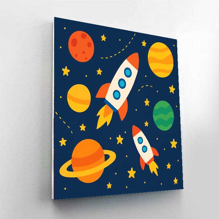 Space Explorers Galaxy Paint By Color