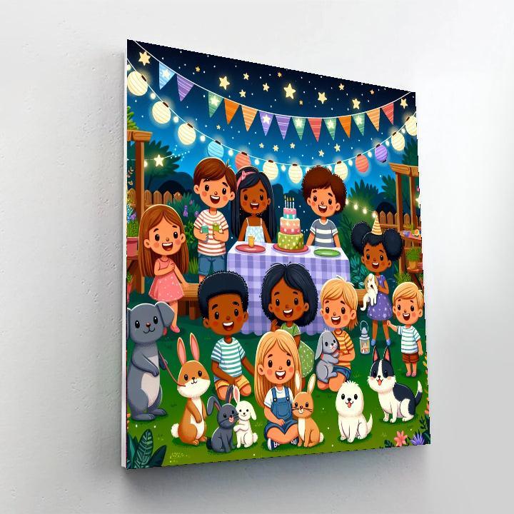 Starlit Garden Party Painting By Numbers Kit