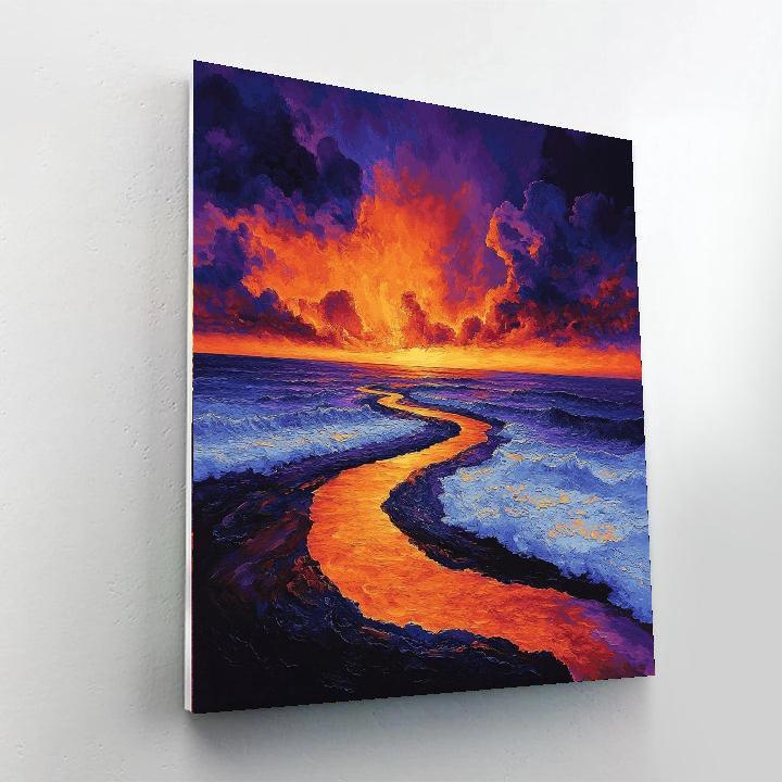 Michelangelo Inspired Vibrant Horizons  Painting By Numbers Kit