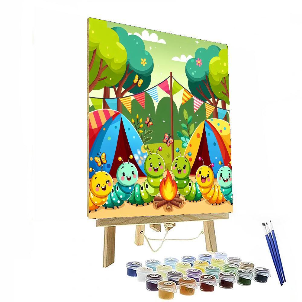 Creative Caterpillar Camp Paint By Numbers Kits
