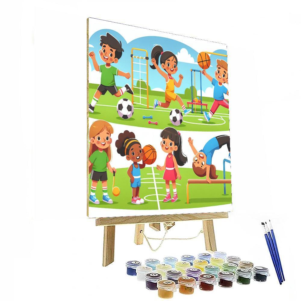 Sports Day Numbered Painting Kits