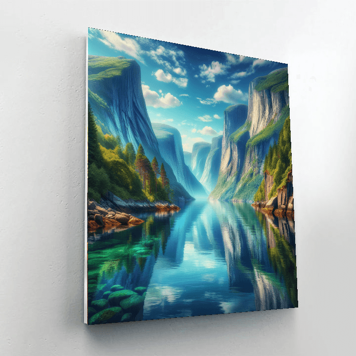 Majestic Fjord Escape Paint By Color