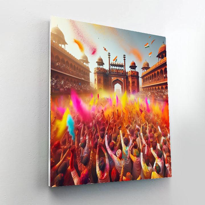 Holi Festival - Delhi Painting Number Kit