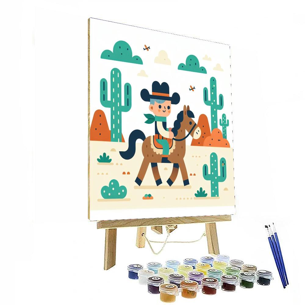 Cowboy Western Adventure Paint By Number