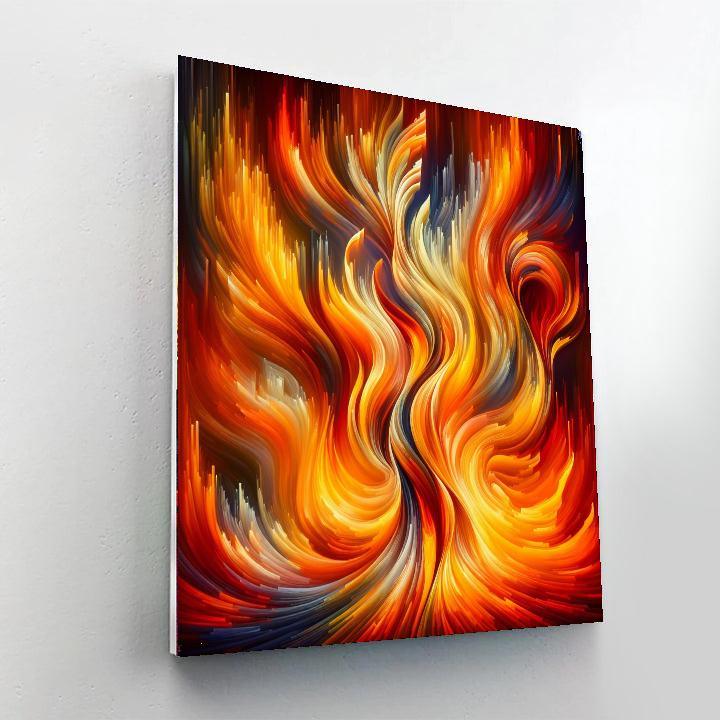 Dancing Flames Fantasy Painting Number Kit