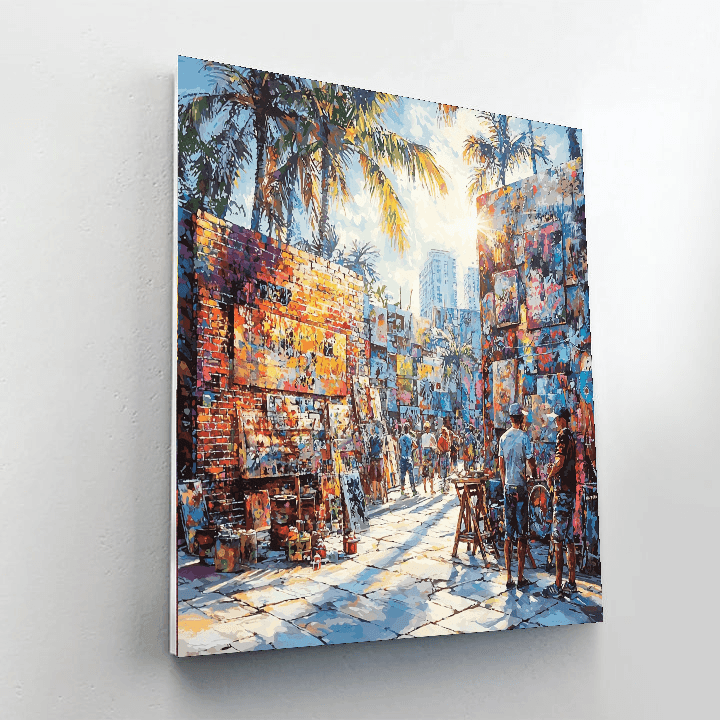 Street Art District Painting By Numbers Kit