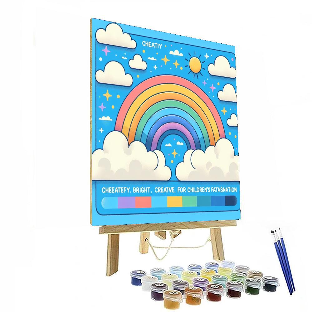 Rainbow Sky Wonderland Paint By Color