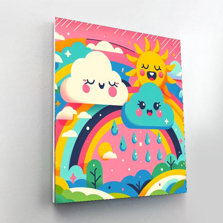 Cheerful Weather Friends Painting By Numbers Kit
