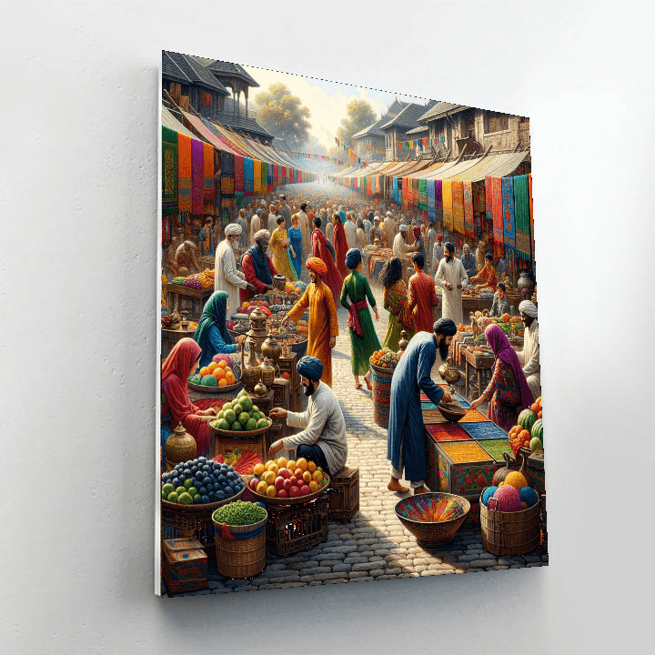 Charming Market Day Paint By Numbers Kits