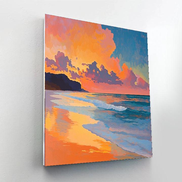 Winslow Homer Inspired Blissful Sunset Shores  Paint By Numbers