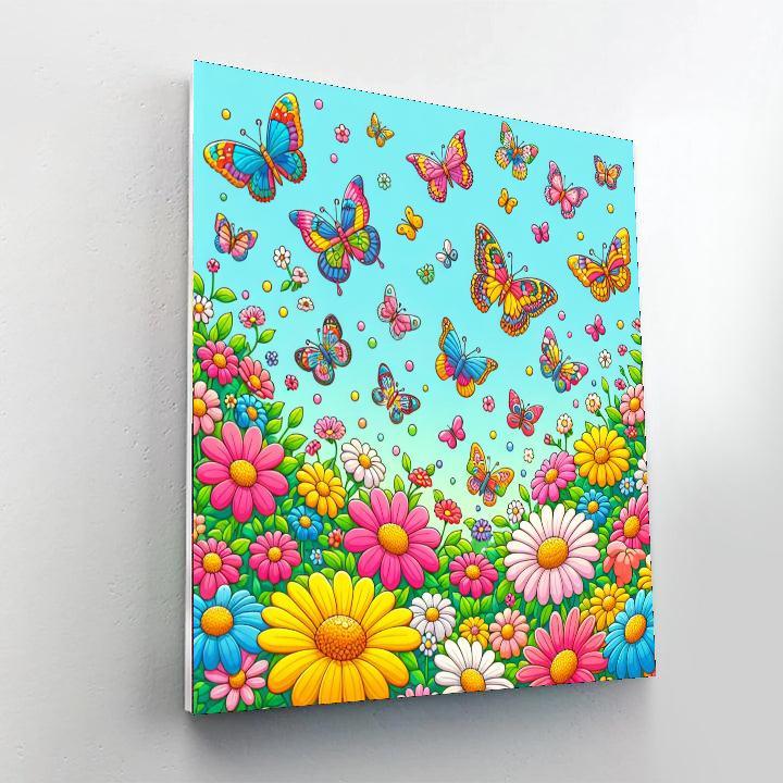 Butterfly Blossom Paint By Numbers