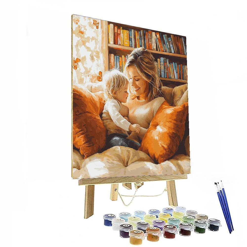 Mommy And Me In A Cozy Nook Paint By Number