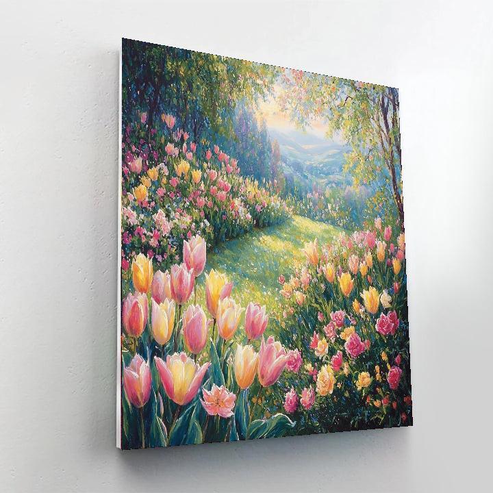 Claude Monet Inspired The Melodic Garden  DIY Paint By Numbers