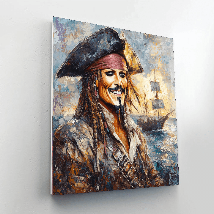 Johnny Depp: The Eccentric Genius Of Jack Sparrow Paint By Numbers Art