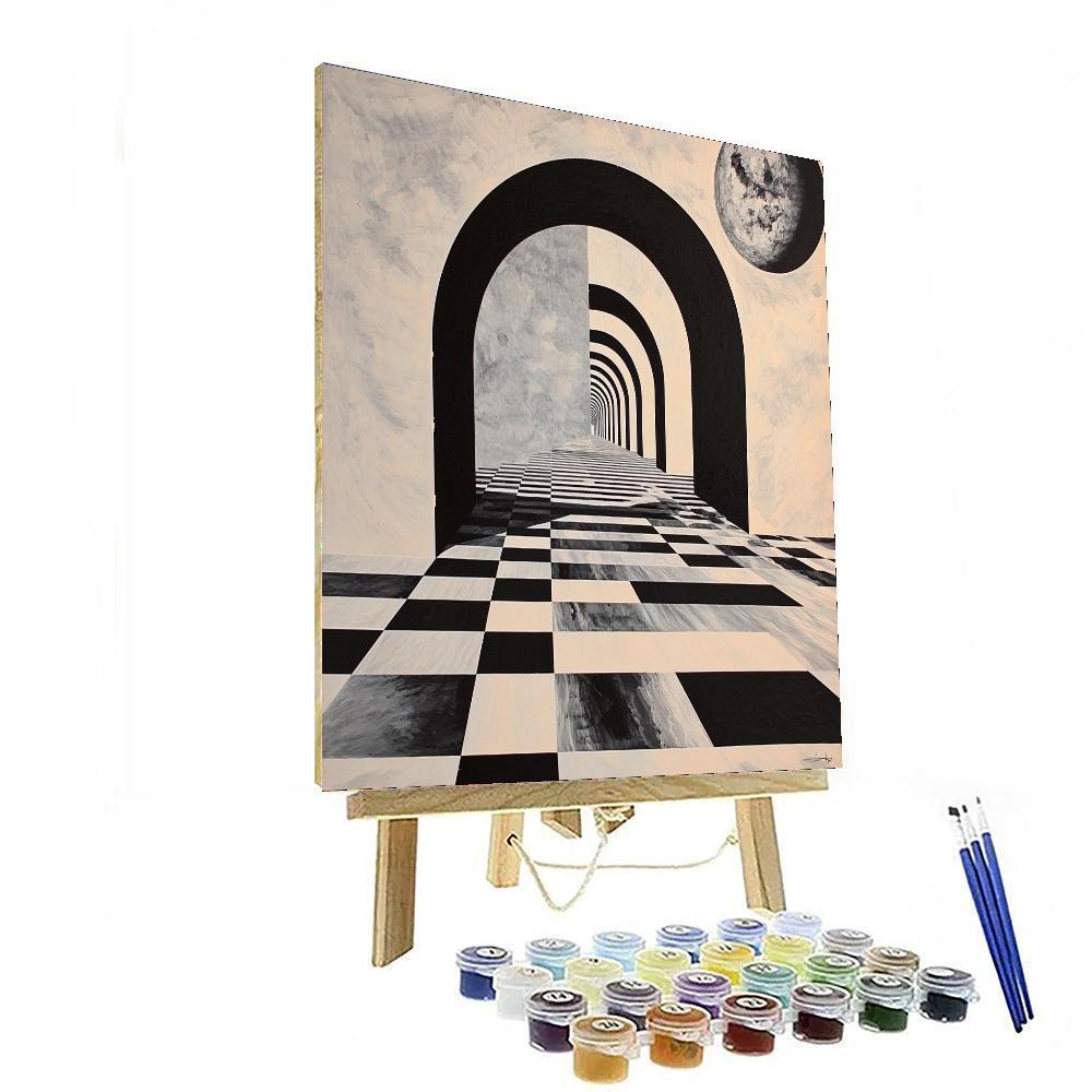 M.C. Escher Inspired Dimensional Shifts  Numbered Painting Kits