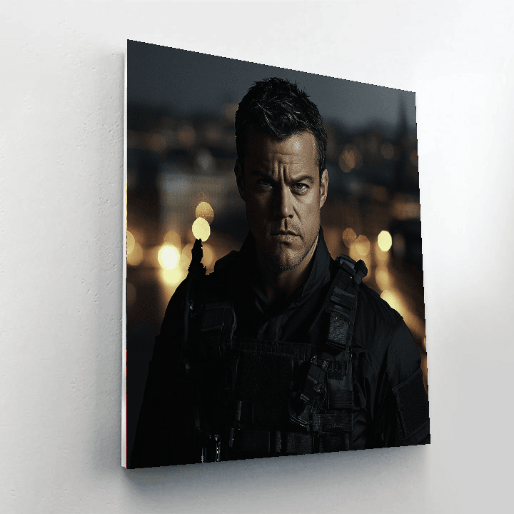 Matt Damon: Bourne To Adventure And Insight Paint By Number