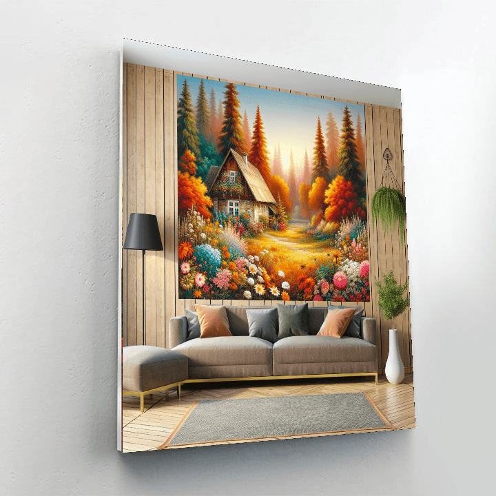 Cozy Cottage Retreat Painting Number Kit