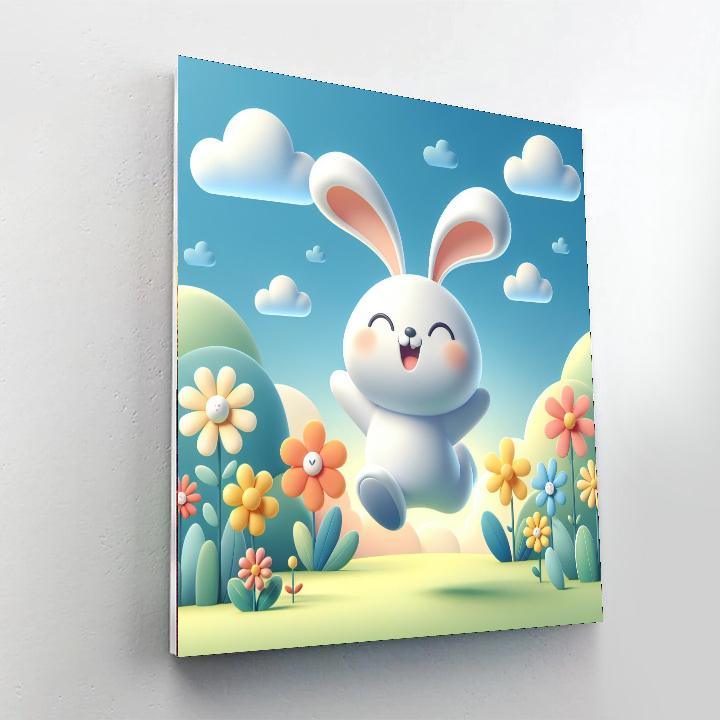 Joyful Spring Rabbit Paint By Number