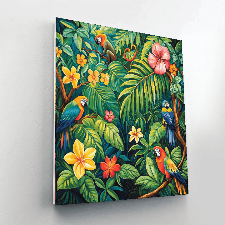 Henri Rousseau Inspired Jungle Vibrations  Paint By Numbers