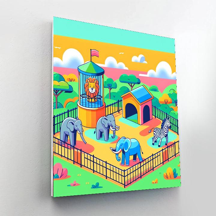 Zoo-tastic Number Painting