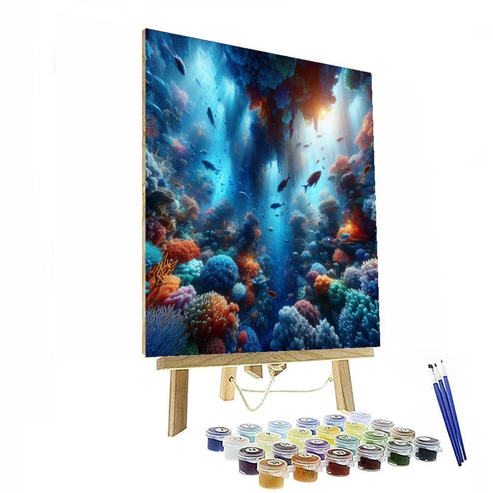 Blissful Coral Reef Painting By Numbers Kit