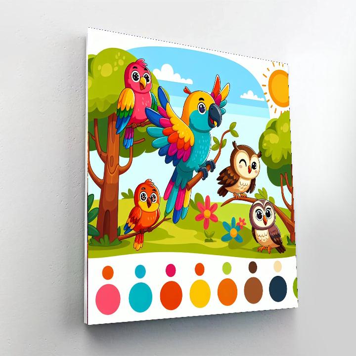 Brilliant Birdwatching Number Painting