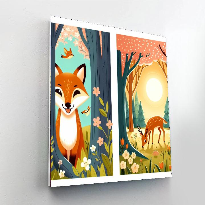 Woodland Friends Adventure Numbered Painting Kits