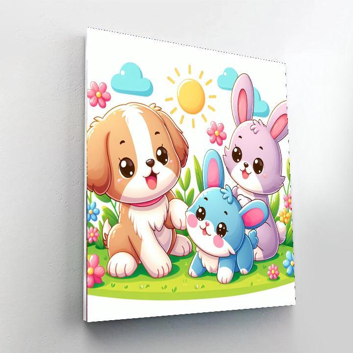 Charming Pets Numbered Painting Kits