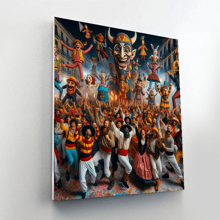 La Patum De Berga Painting By Numbers Kit