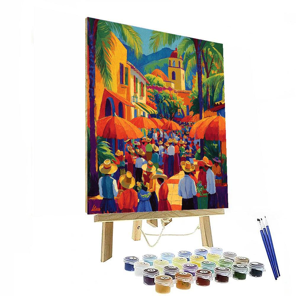 Diego Rivera Inspired Vibrant Mexican Fiesta  Paint By Numbers