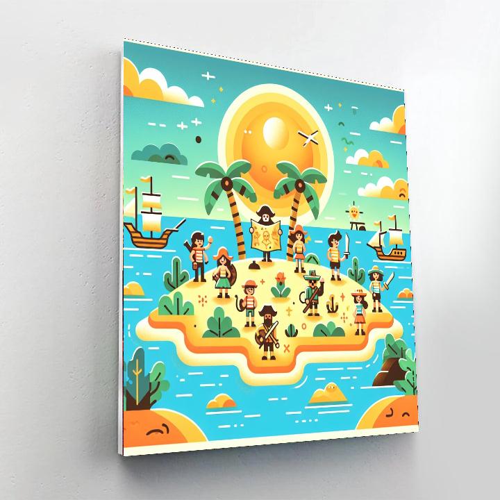 Explorer's Island DIY Paint By Numbers