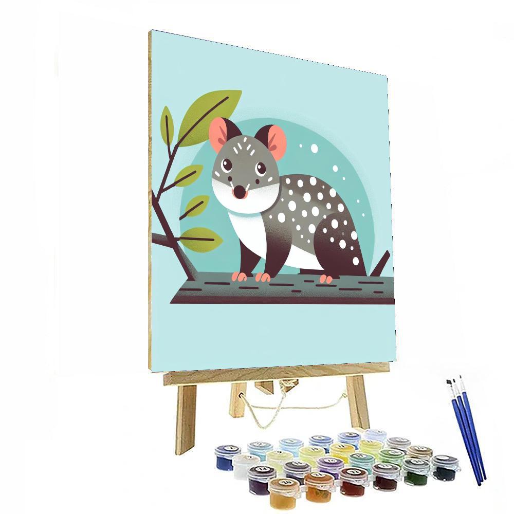Quirky Quoll Paint By Numbers Art