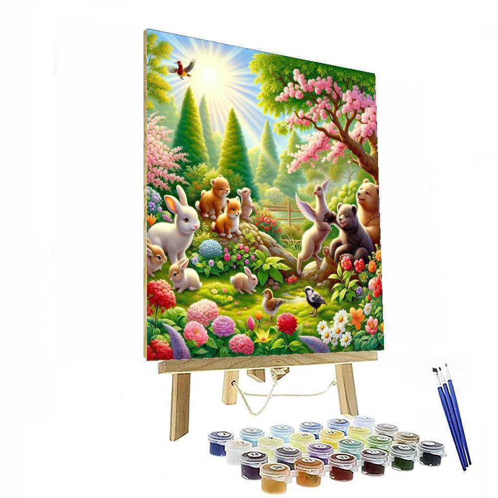 Colorful Animal Friends Numbered Painting Kits
