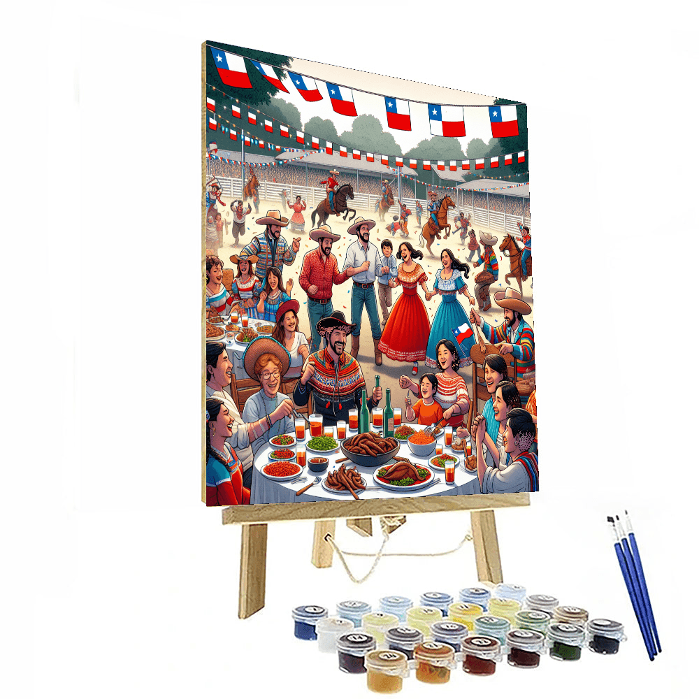 Fiestas Patrias - Santiago, Chile Paint By Color