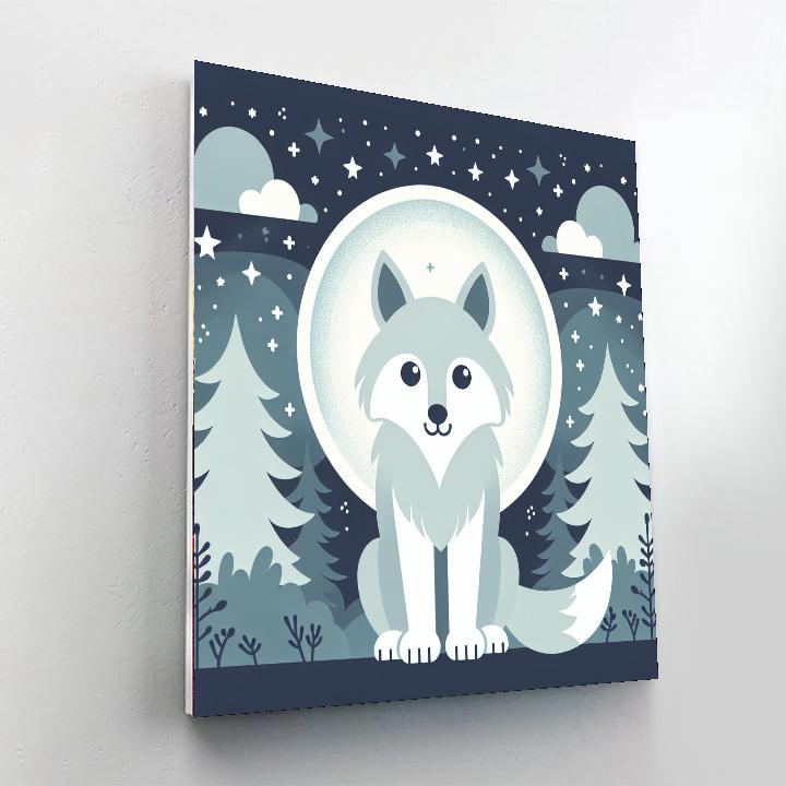 Wondrous Wolf DIY Paint By Numbers