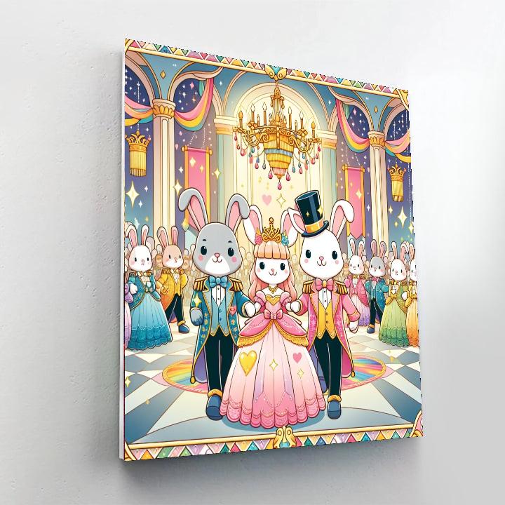 Royal Rabbit Revelry Numbered Painting Kits