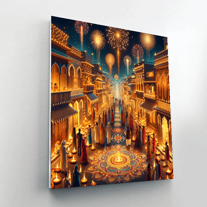 Diwali Light Festival - India Paint By Number