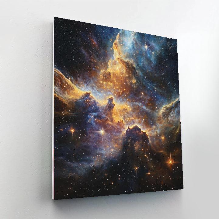 Michelangelo Inspired Celestial Illumination  DIY Paint By Numbers