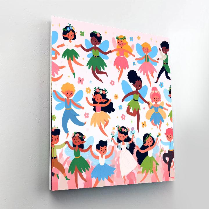 Colorful Fairy Parade Painting By Numbers Kit