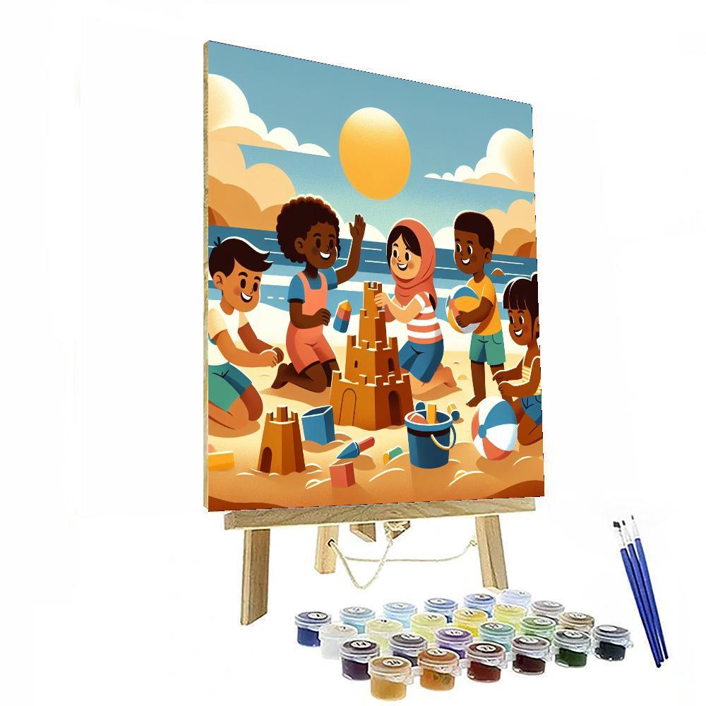 Seaside Holiday Fun Painting By Numbers Kit