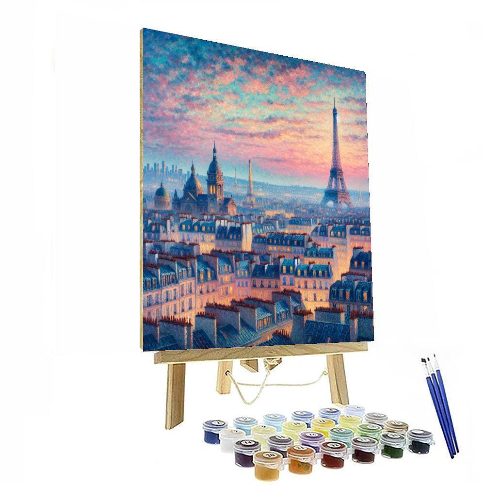 Enchanting Parisian Rooftops - DIY Painting By Numbers Kit – Artistry Rack