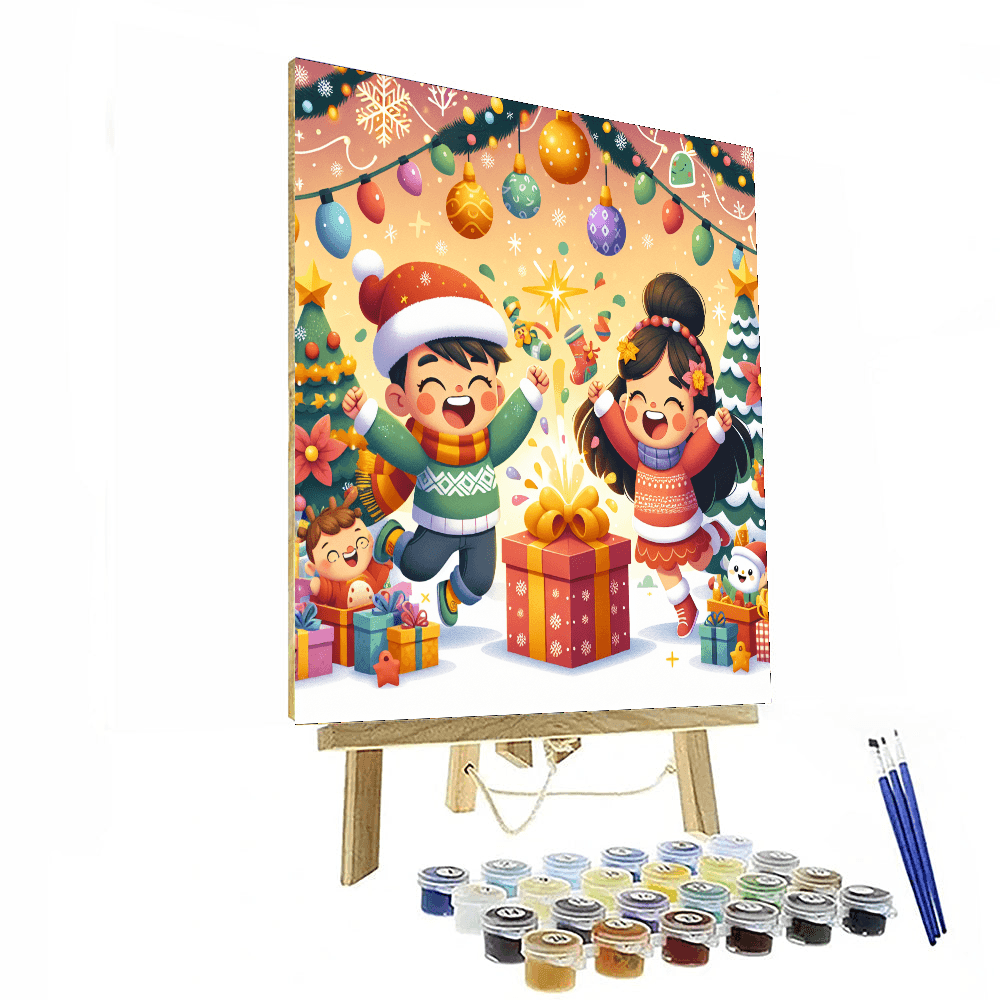 Festive Holiday Fun Painting By Numbers Kit