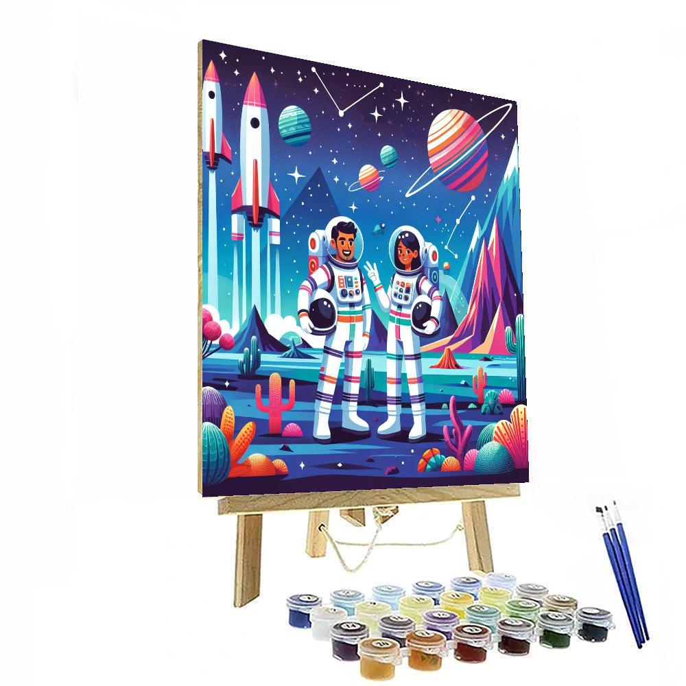 Lunar Discovery Voyage Paint By Numbers Art