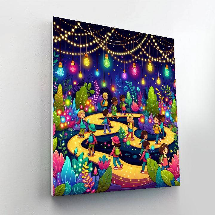 Magical Garden Of Lights Painting By Numbers Kit