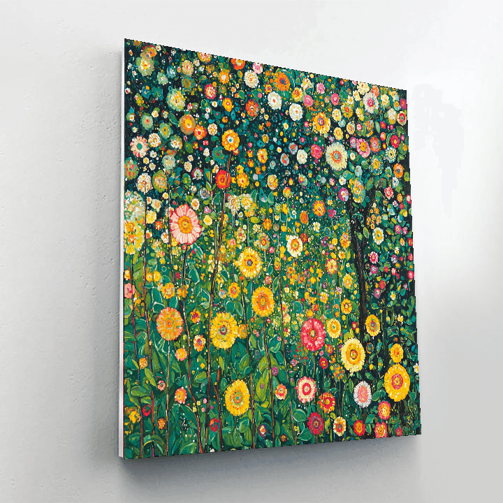Gustav Klimt Inspired Whimsical Garden Dreams  Paint By Number