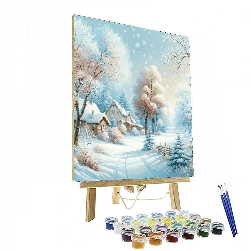 Majestic Winter Scene Paint By Color
