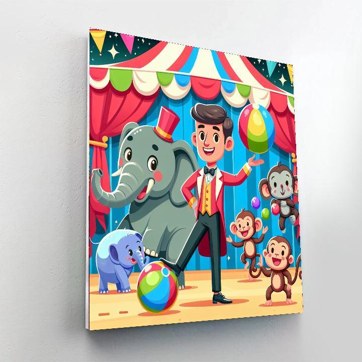 Enchanted Circus Adventure Painting Number Kit