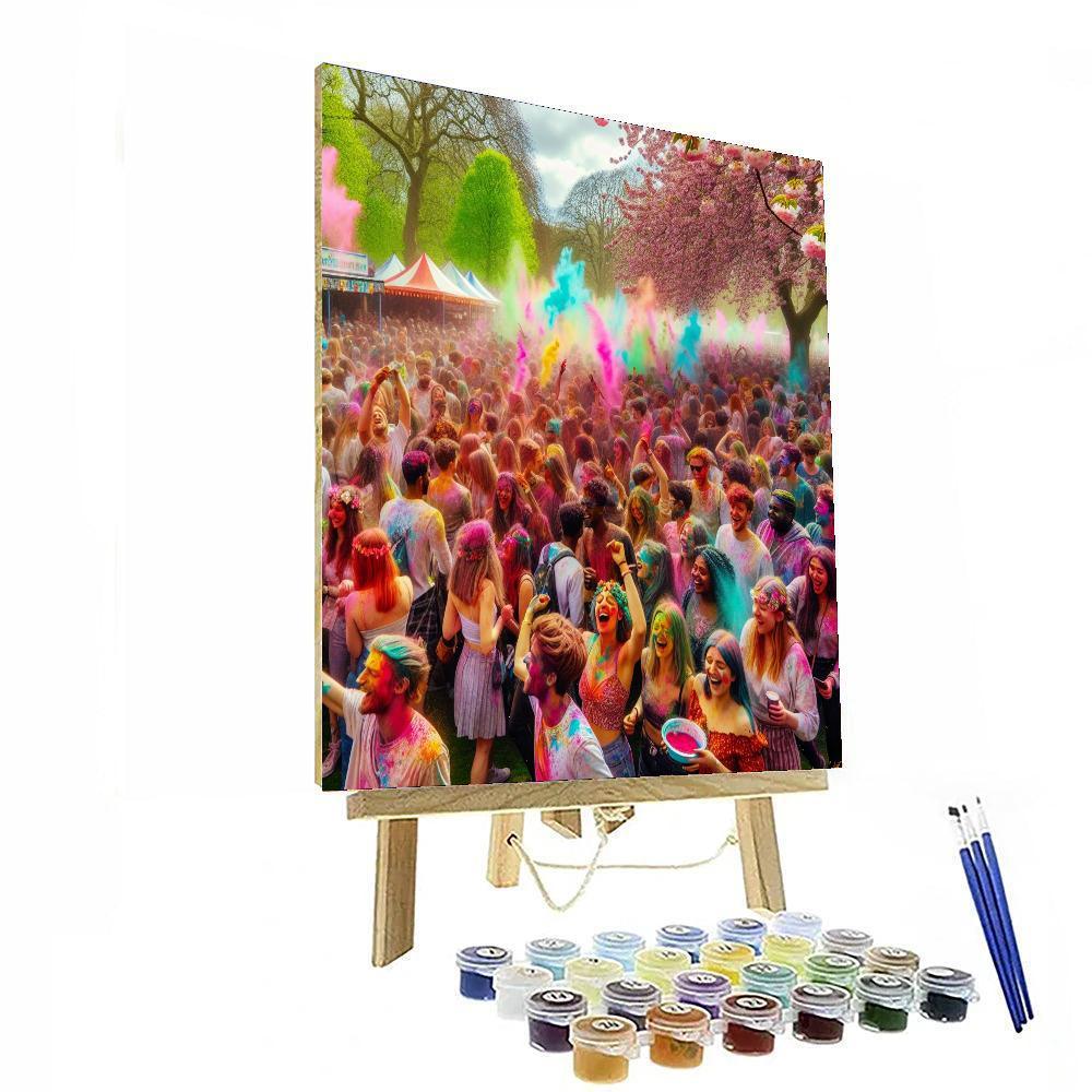 Festival Of Colors - Festival De Colores - Mexico Numbered Painting Kits