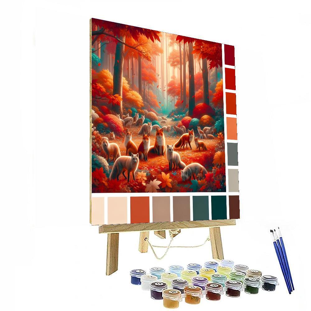 Cozy Autumn Forest Paint By Numbers Art