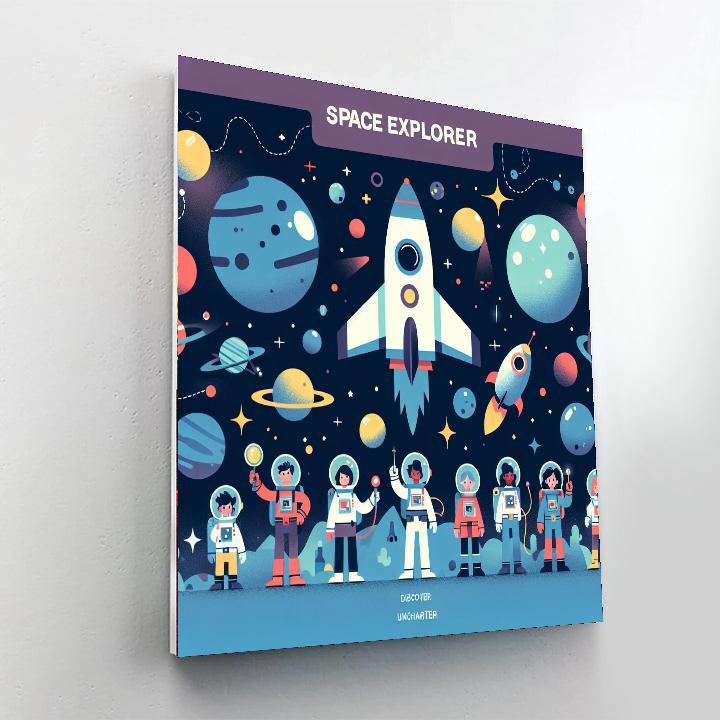 Space Travelers Painting Number Kit